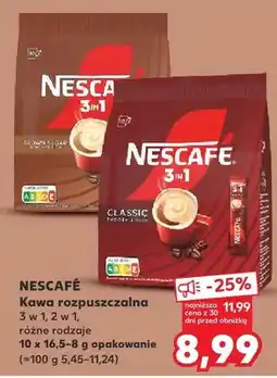 Kaufland Kawa rozpuszczalna 3 w 1, 2 w 1 różne rodzaje oferta