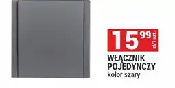 Merkury Market Włącznik pojedynczy kolor szary oferta