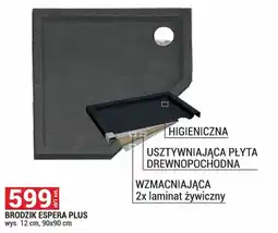 Merkury Market Brodzik Espera Plus wys. 12cm, 90x90cm oferta