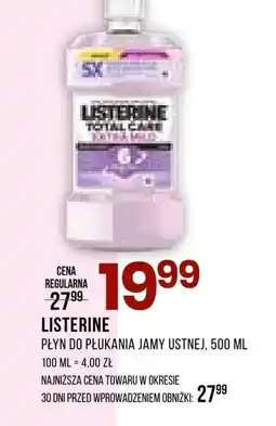 Drogerie Natura Płyn do płukania jamy ustnej Listerine oferta