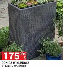 Merkury Market Donica wiklinowa czarna oferta