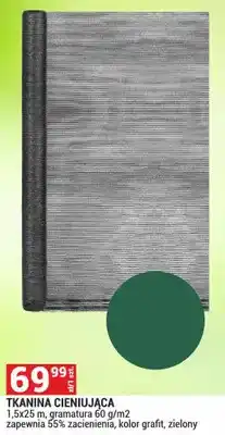 Merkury Market Tkanina cieniująca zapewnia 55% zaciemnienia, kolor grafit, zielony oferta