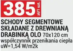 Merkury Market Schody segmentowe składane z drewnianą drabinką OLO oferta