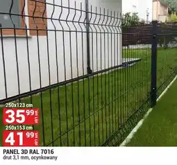 Merkury Market Panel 3D RAL 7016 drut 3,1 mm, ocynkowany 250x153 cm oferta