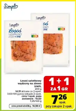 Carrefour Market Łosoś wędzony Simpl oferta