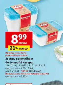 Auchan Zestaw pojemników Keeeper oferta