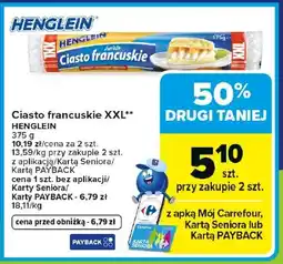 Carrefour Market Ciasto francuskie Henglein oferta
