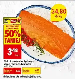Biedronka Filet z łososia Marinero oferta