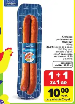 Carrefour Market Kiełbasa podwawelska Morliny oferta
