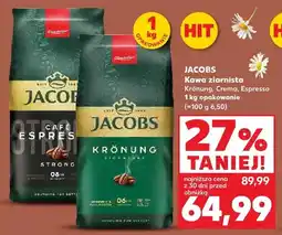 Kaufland Kawa ziarnista Krönung, Crema, Espresso oferta