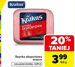 Carrefour Szynka Krakus oferta
