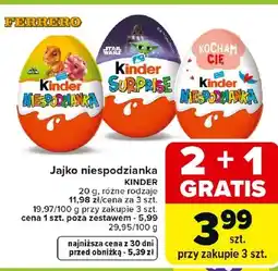 Carrefour niespodzianka Kinder oferta