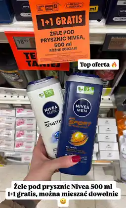 Biedronka Żele pod prysznic Nivea oferta