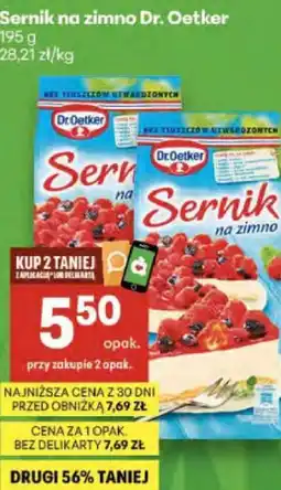 Delikatesy Centrum Sernik na zimno Dr. Oetker oferta