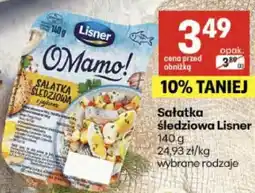 Delikatesy Centrum Sałatka śledziowa Lisner wybrane rodzaje oferta