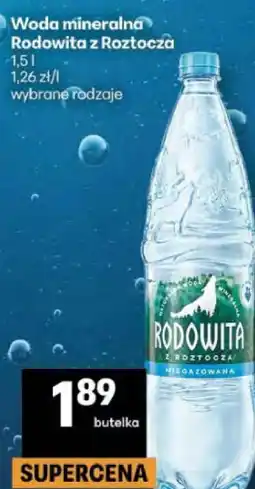 Delikatesy Centrum Woda mineralna Rodowita z Roztocza oferta