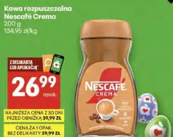 Delikatesy Centrum Kawa rozpuszczalna Nescafé Crema oferta