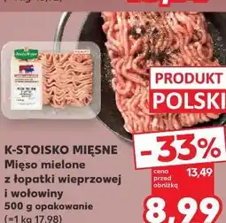 Kaufland Mięso mielone z łopatki wieprzowej i wołowiny oferta