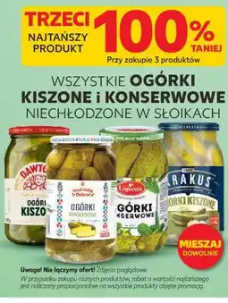 Kaufland WSZYSTKIE OGÓRKI KISZONE I KONSERWOWE NIECHŁODZONE W SŁOIKACH oferta