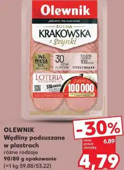 Kaufland Wędliny podsuszane w plastrach oferta