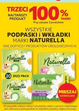 Kaufland WSZYSTKIE PODPASKI I WKŁADKI MARKI NATURELLA oferta