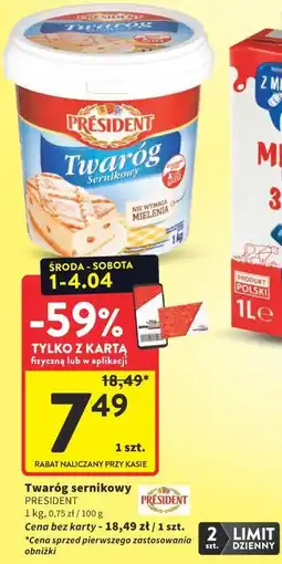 Intermarche Twaróg sernikowy President oferta