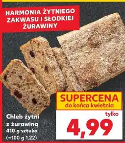 Kaufland Chleb żytni z żurawiną 410 g sztuka oferta