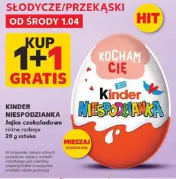 Kaufland KINDER NIESPODZIANKA Jajko czekoladowe różne rodzaje 20 g sztuka oferta