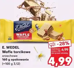 Kaufland E. WEDEL Wafle torcikowe orzechowe 160 g opakowanie oferta