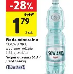 Intermarche Woda mineralna Cisowianka oferta