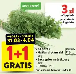Intermarche Koperek, Natka pietruszki 60 g, Szczypior sałatkowy 90 g oferta