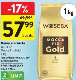 Intermarche Kawa ziarnista Woseba Mocca Fix Gold oferta