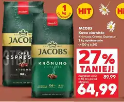 Kaufland JACOBS Kawa ziarnista Krönung, Crema, Espresso 1 kg opakowanie oferta