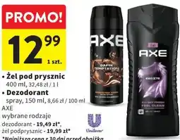 Intermarche Żel pod prysznic / Dezodorant AXE oferta