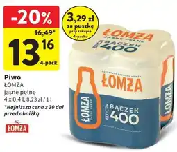 Intermarche Piwo Łomża jasne pełne oferta