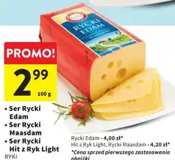 Intermarche Ser Rycki Edam, Rycki Maasdam, Rycki Hit oferta
