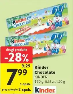 Intermarche Kinder Chocolate oferta