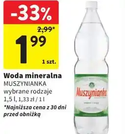 Intermarche Woda mineralna Muszynianka oferta