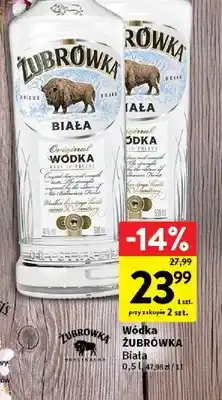 Intermarche Wódka Żubrówka Biała oferta
