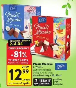 Intermarche Ptasie mleczko wybrane rodzaje oferta