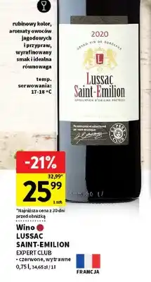 Intermarche Wino Lussac Saint-Emilion czerwone, wytrawne oferta