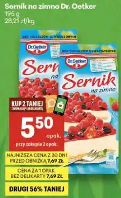 Delikatesy Centrum Sernik na zimno oferta