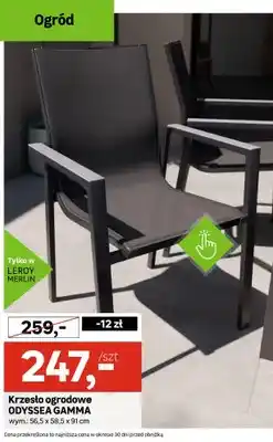 Leroy Merlin Krzesło ogrodowe Odyssea Gamma oferta