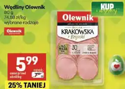 Delikatesy Centrum Wędliny Olewnik krakowska z szynki oferta