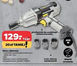 Netto Klucz udarowy 450W, 17 szufladek, 4 szt. 0 tuczy nasadowych oferta