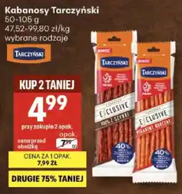 Delikatesy Centrum Kabanosy wybrane rodzaje oferta