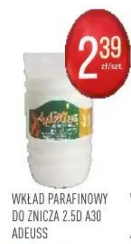 Pokusa Wkład parafinowy do znicza 2.5d a30 adeuss oferta