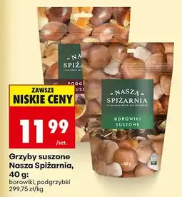 Biedronka Grzyby suszone borowiki oferta
