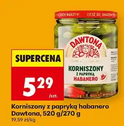 Biedronka Korniszony z papryką habanero oferta
