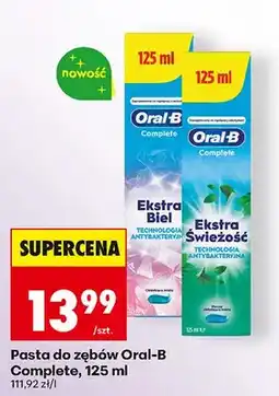 Biedronka Pasta do zębów Complete Ekstra Biel oferta
